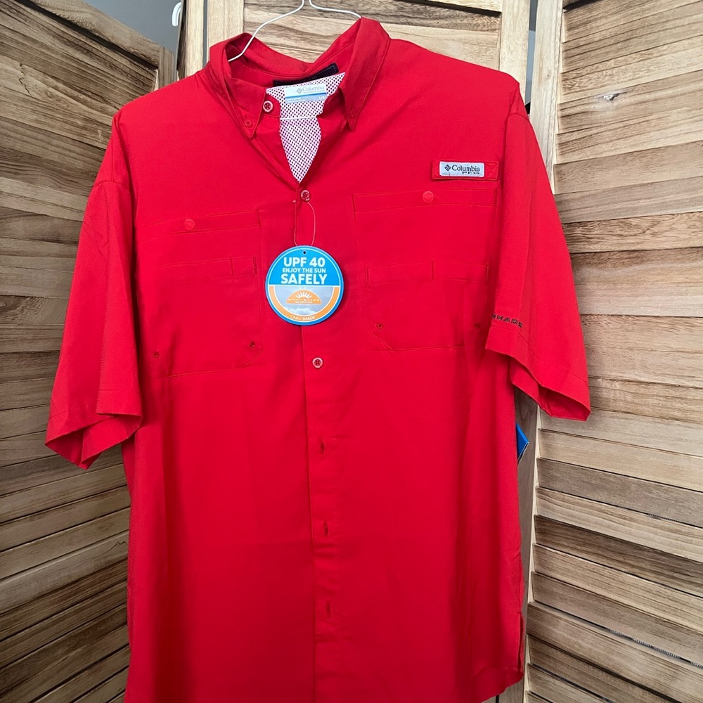 Columbia Men's Red Shirt